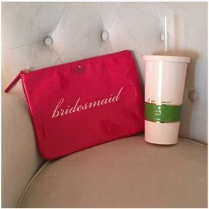 kate spade wedding bridal bridesmaid tumbler pouch